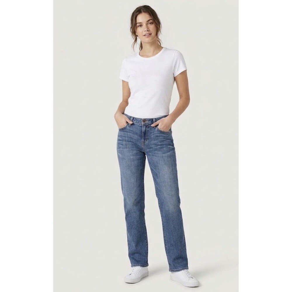 Current/Elliott The Boyfriend Super Loved Jeans Womens 25 Blue Mid Rise Cropped